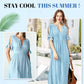 ⏰Last Day Sale 49% Off💃Women's Elegant V-Neck Hollow-Out Solid Dress