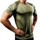 Men's quick-drying high-elasticity fitness running T-shirt, sportswear