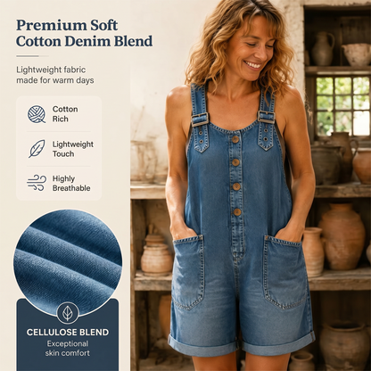 ⌛Limited-time offer-Women's Casual Denim Romper