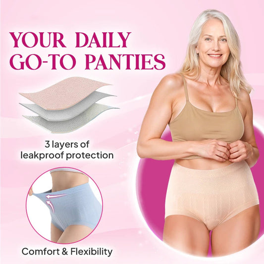⏰Limited Sale: Buy 1 Get 2 Free - JUST ￡2.99/PC!!🤩Leak-proof High-Waist Tummy-Control Butt-Lifting Panties