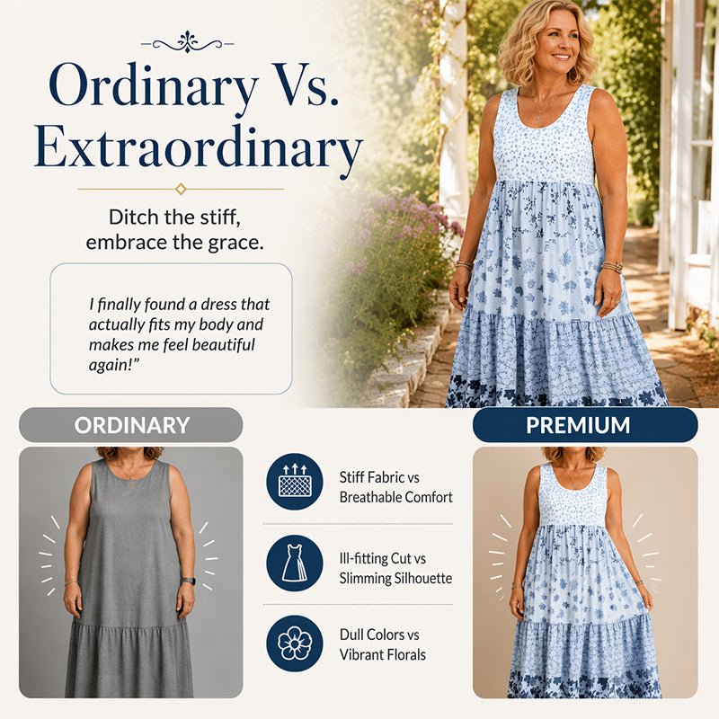 Boho Style Sleeveless Dress For Women