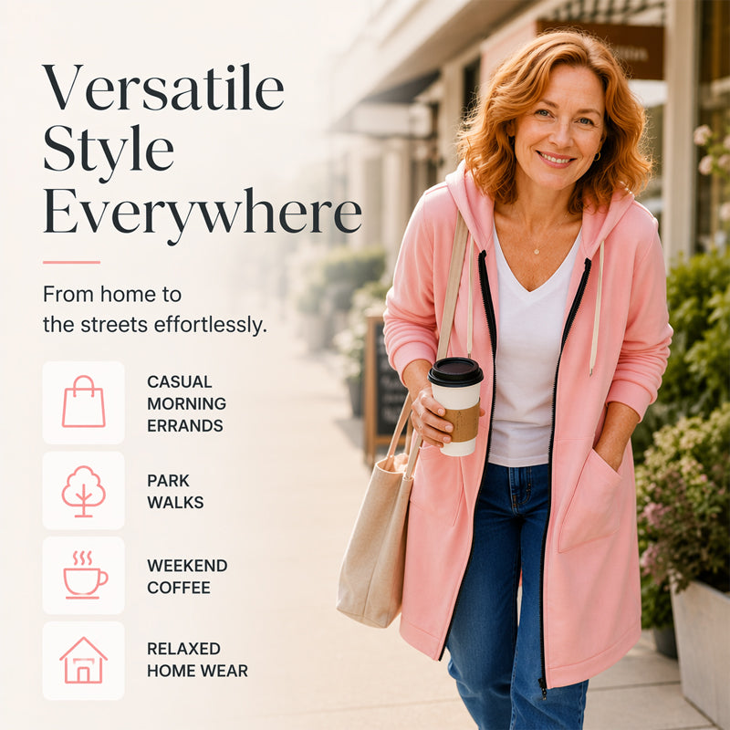 🥳Last Day Sale 50% Off🔥Women Casual Zip up Hoodies