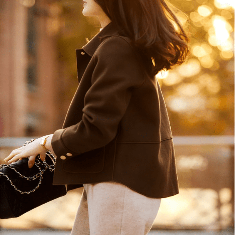 📢📢50% OFF !! ⏰Women's Fashion Short Fall Reversible Coat