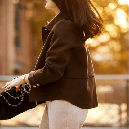 📢📢50% OFF !! ⏰Women's Fashion Short Fall Reversible Coat