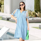 ⏰Last Day Sale 49% Off💃Women's Elegant V-Neck Hollow-Out Solid Dress