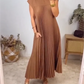 ⏳Limited-time 50% off⏰Sleeveless Pleated Simple Solid Color Dress👗