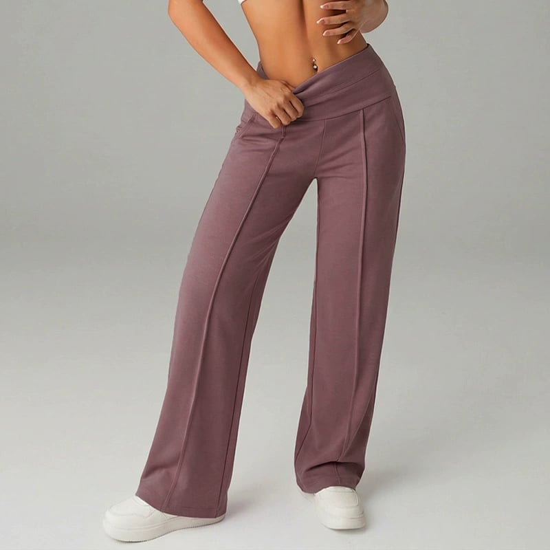 🎁2026 New Arrivals 50% OFF💥50K+ SOLD💕Women's Plain Loose Straight Leg Pants