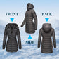 Winter women's mid-length padded jacket warm solid color hooded jacket【FREE SHIPPING】