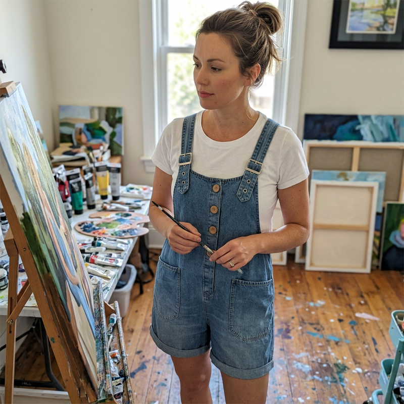 ⌛Limited-time offer-Women's Casual Denim Romper