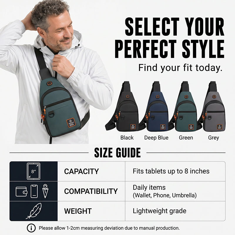 🔥 LIMITED-TIME SALE ONLY ￡8.99! ✨Waterproof Multi-pocket Crossbody Sling Bag