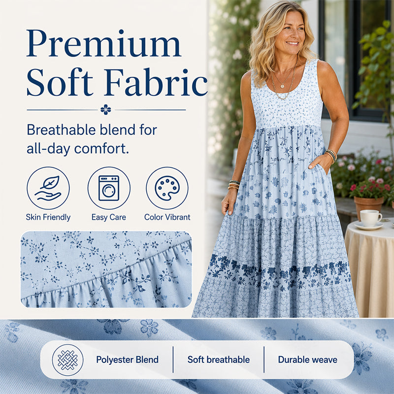 Boho Style Sleeveless Dress For Women