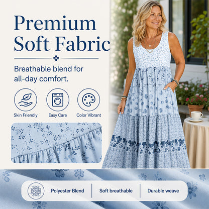 Boho Style Sleeveless Dress For Women