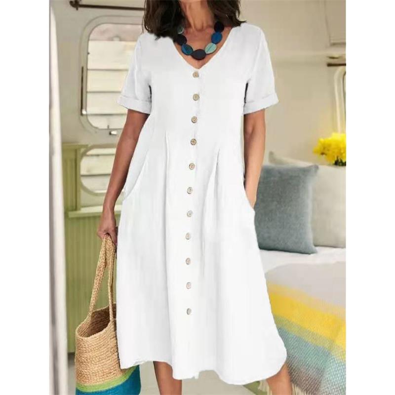 Women's Casual V-Neck Dress