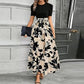🌸Spring Specials 49% OFF🌸Women's Summer  High Waist  Dress Short Sleeve Crew Neck Floral