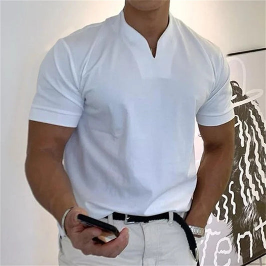 Men Gentlemans Business Short Sleeve Fitness T-shirt🔥HOT SALE 49% OFF