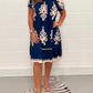 🌸Specials  49%OFF🌸Geometric Pattern Multi Print Square Neck Dress