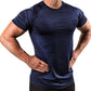 Men's quick-drying high-elasticity fitness running T-shirt, sportswear