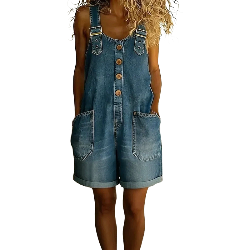 ⌛Limited-time offer-Women's Casual Denim Romper