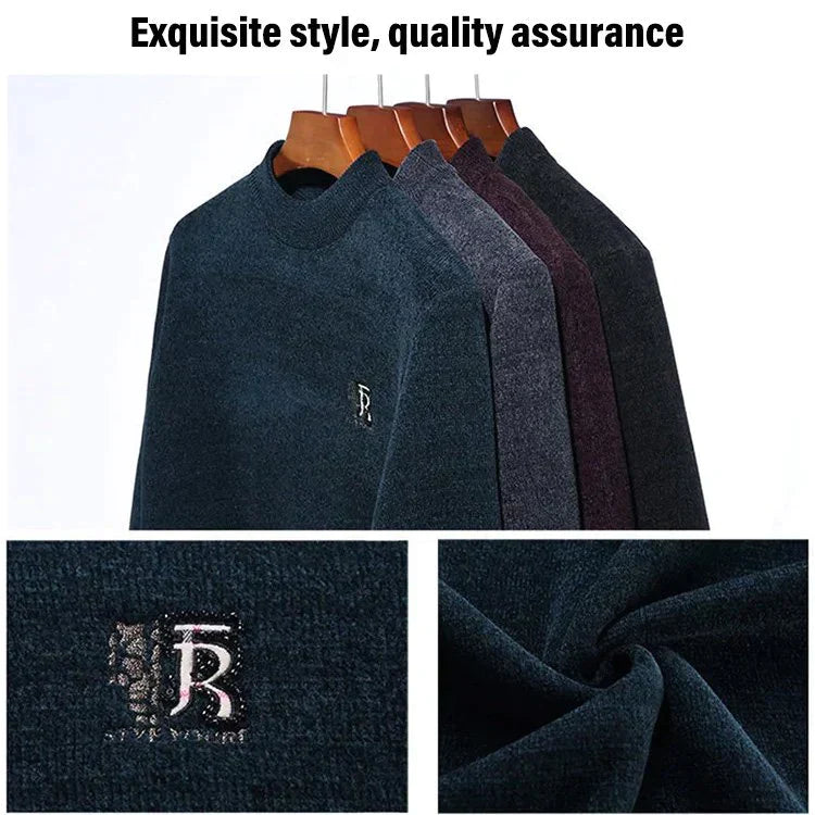 Thick chenille knit jumper lined with fleece