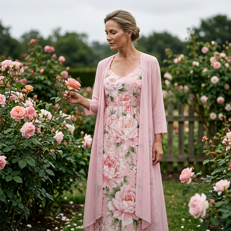 🌸👗Women's Elegant Two-Piece Floral Dress Set – Perfect Summer Holiday Look✨