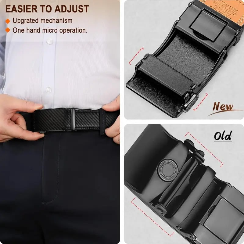 🔥🎁Last Day Promotion 50%OFF💕Leather Ratchet Belt With Adjustable Buckle