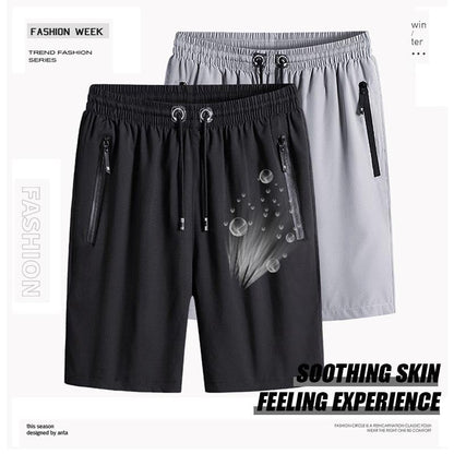 ⏰🔥2026 HOT SALE 49% OFF! 🩳 Men’s Plus Size Ice Silk Stretch Shorts – Cool, Breathable & Perfect for Summer ✨