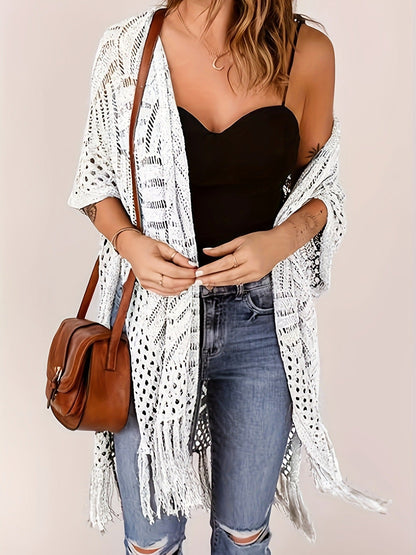 🌊SUMMER HOT SALE 50% OFF 💖Women's Open-Front Knit Cover-Up