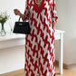 🌸Early Spring Sale 49% OFF!🔥 Casual Chic Maxi Dress – V-Neck, Mid-Length Sleeves, Perfect for Every Day ✨