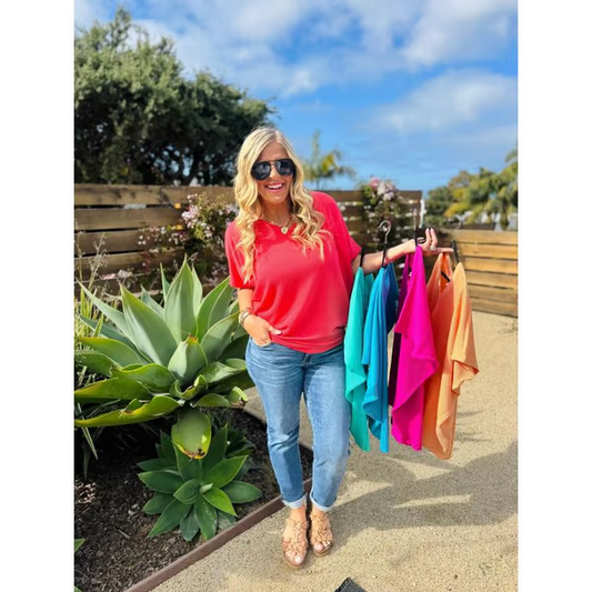 💥LAST DAY SALE 49% OFF💥-Take A Chance Top🌟 Ultimate Comfort Style: Women's V-Neck Summer T-Shirt 🌟