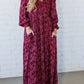 Today Special Deal 49%OFF-💃Women’s Floral Rayon Smocked-Waist Lined Maxi Dress