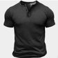 Men's T shirt Tee Henley Shirt Tee Solid Color Outdoor Daily Short Sleeve Button-Down