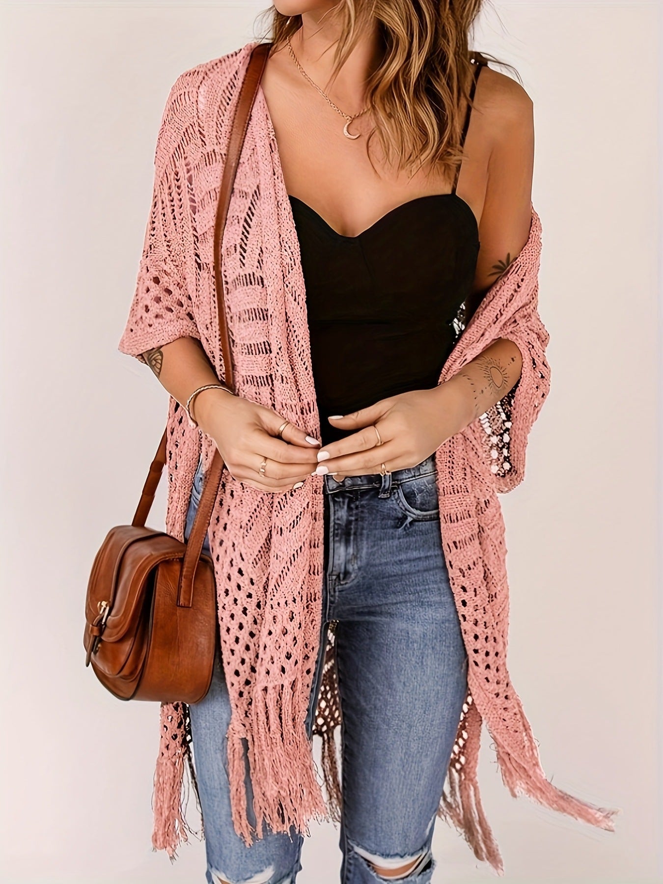 🌊SUMMER HOT SALE 50% OFF 💖Women's Open-Front Knit Cover-Up