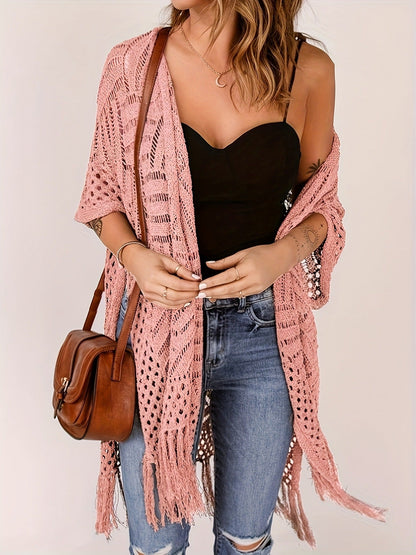 🌊SUMMER HOT SALE 50% OFF 💖Women's Open-Front Knit Cover-Up