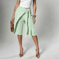Women's Chic Tie-Front Wide-Leg Culottes