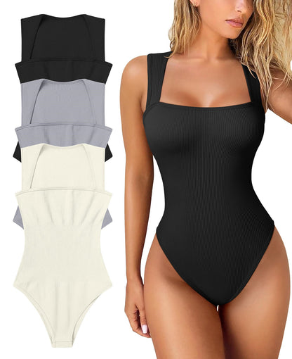 🏆LAST DAY SALE 49% OFF🔥-🎉Sleeveless Tummy Control Tank Tops Bodysuits