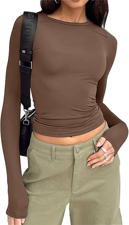 🔥Women’s Basic Slim Open Navel T-shirt🔥BUY 2 GET FREE SHIPPING
