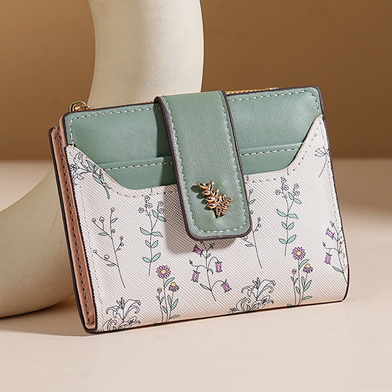 🔥🖤Hot Sale:50% OFF🔥Floral Print Short Wallet for Women