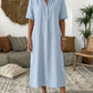 ☀️Women's Casual Linen Blend Shirt Dress – Effortless Style For Sunny Days✨