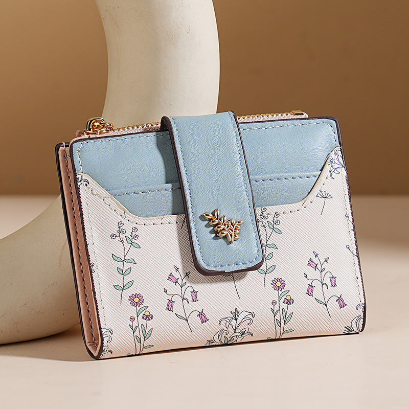 🔥🖤Hot Sale:50% OFF🔥Floral Print Short Wallet for Women