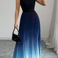 Ombre Pleated Sleeveless Mock Neck Maxi Dress❤️BUY 2 GET FREE SHIPPING