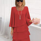 💃LAST DAY SAEL 60% OFF!!✨Women's Tiered Ruffle Dress with Flared Sleeves