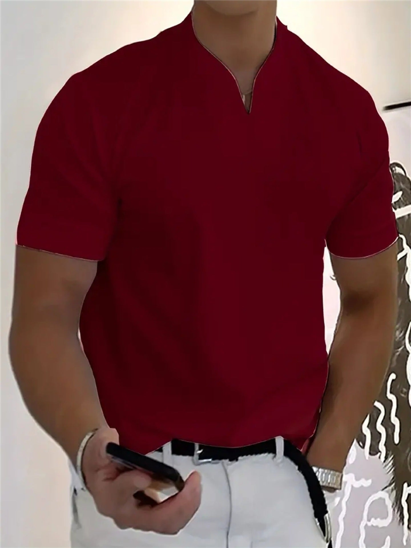 ⏰ Now only 50% off! 💎 Men Gentlemans Business Short Sleeve Fitness T-shirt
