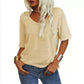 🎀Hot Sale -40% Off👚Women's Solid Color V-Neck T-shirt