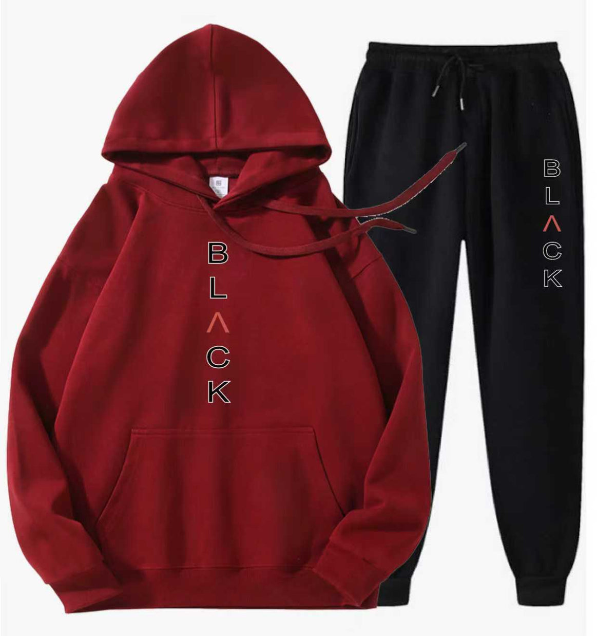 Men's Fashion Letter-Print Hoodie & Joggers Set【FREE SHIPPING】