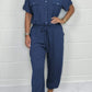 Women’s Short Sleeved Utility Jumpsuit