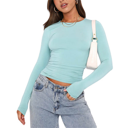 🔥Women’s Basic Slim Open Navel T-shirt🔥BUY 2 GET FREE SHIPPING