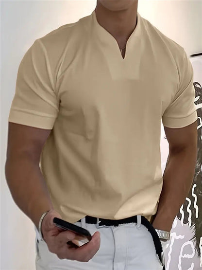 ⏰ Now only 50% off! 💎 Men Gentlemans Business Short Sleeve Fitness T-shirt