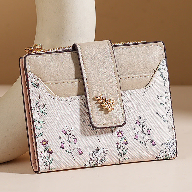 🔥🖤Hot Sale:50% OFF🔥Floral Print Short Wallet for Women