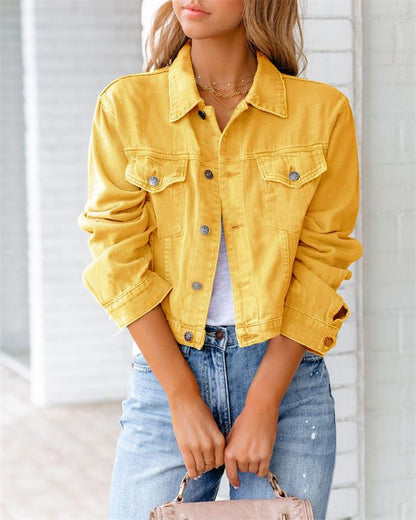 Vibrant Denim Jacket
