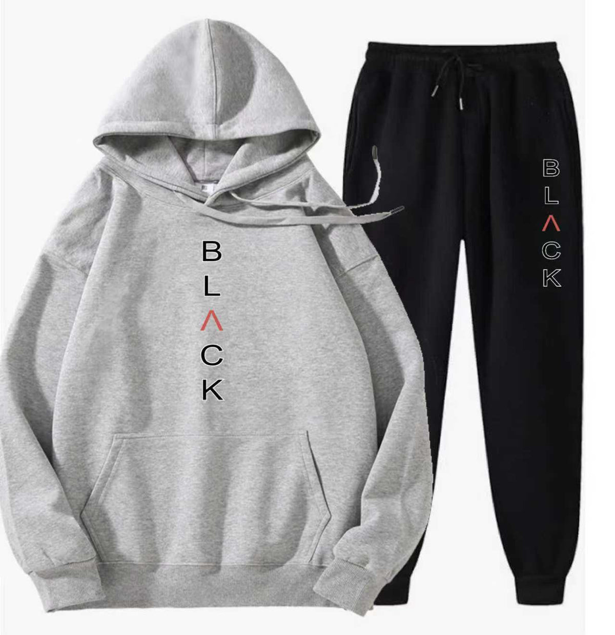 Men's Fashion Letter-Print Hoodie & Joggers Set【FREE SHIPPING】